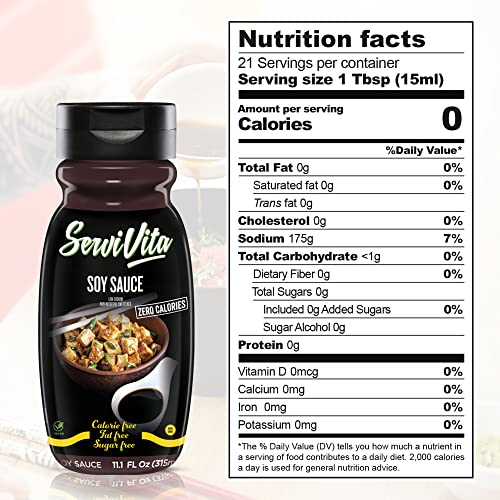 Servivita 8413412209916 Low Sodium Soy Sauce, Fat Free Soy Sauce Low Sodium thumb #3