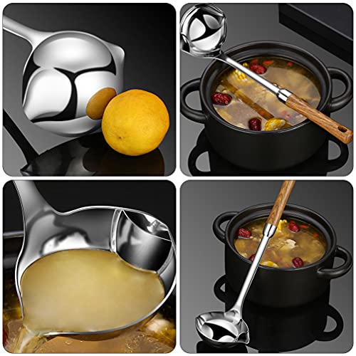 DOITOOL Colher de óleo Hot Pot para molho, separador de gordura alimentar, escumador, colher de gord