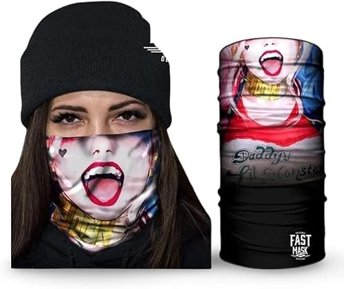 Fast Mask Tubular Bandanas With Face Shielding Protection Unisex - Camo (Daddy's Lil Monster)