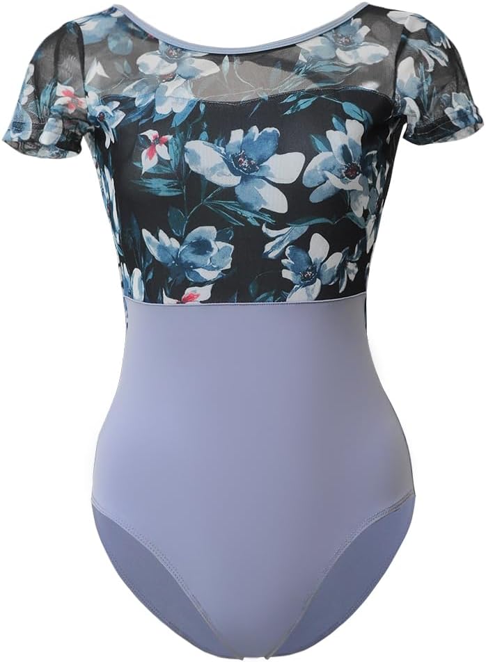 Body Danza Classica ROYAL SMEELA - Maniche Corte, Reggiseno Incorporato, Taglie S-XXL - Foto 5