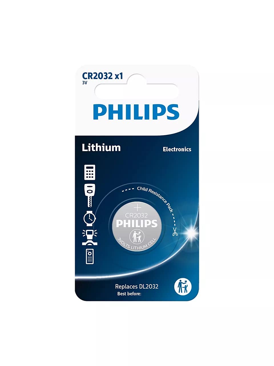 Pila PHILIPS Lithium CR2032 3V BLx1
