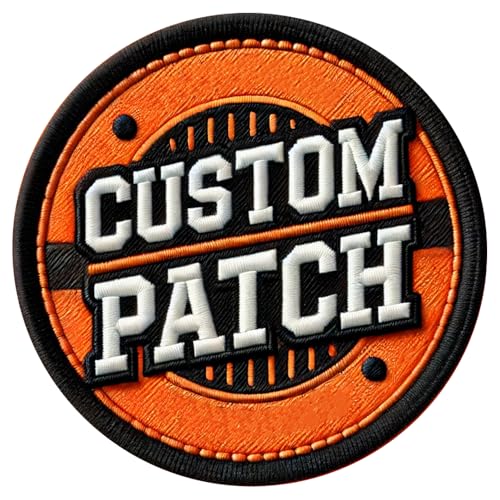 Luxury Custom Embroidered Logo or Image Patches Iron On Sew On Hook and Loop Patches Create Design Your Own Patch
