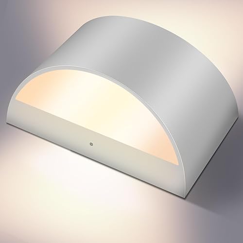 Miniatura 2 de Juego de dos apliques de pared  Modernas luces LED de pared para interiores, luz de montaje en pared arriba y abajo, aluminio, cableado, regulable,