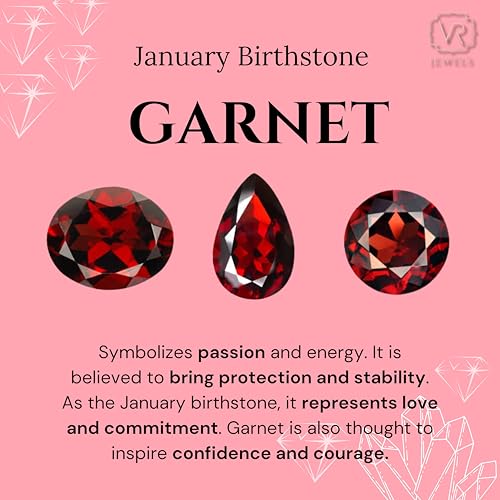 5mm Natural Garnet Eternity Band Ring for Women in 18k Solid Yellow Gold | January Birthstone Gift for Her Birthday, Engagement, Wedding, Anniversary4