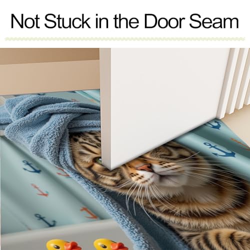 Tapis d'entrée antidérapant pour sécuriser le sol avec chat bleu - 7