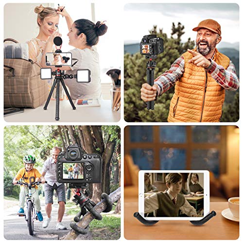 Ulanzi Mt-33 Camera Tripod,Flexible Mini Tripod With 1/4" Screw For Magic Arm,Octopus Tripod Compatible With Iphone 12 Samsung Canon Nikon Sony Cameras #TOP5