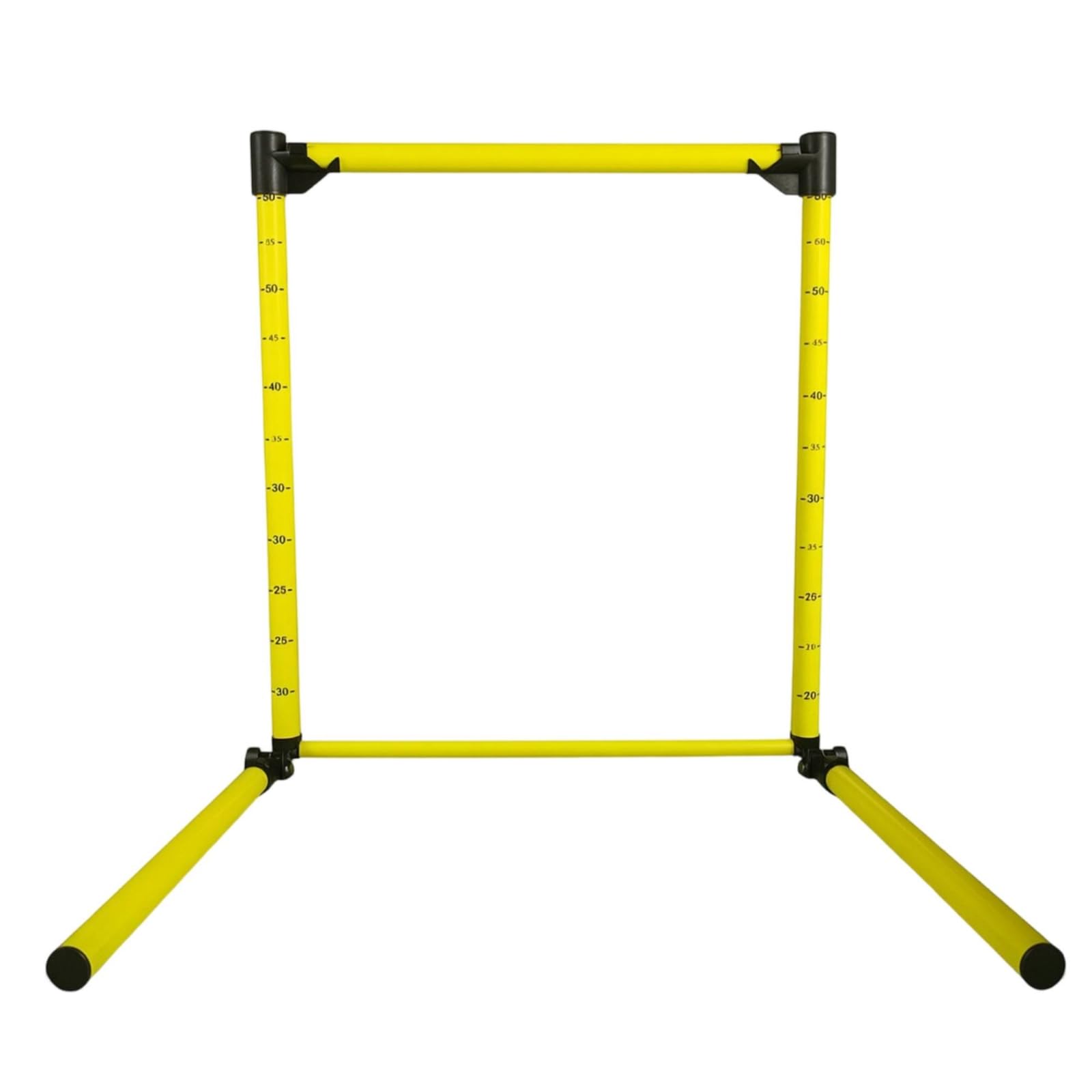 Gralara Valla Regulable PVC Estable Valla Salto Ajustable Ligera Obstáculos Entrenamiento para Entrenadores, Colegios, Verde Fluorescente, 10CM-60CM Ajustable