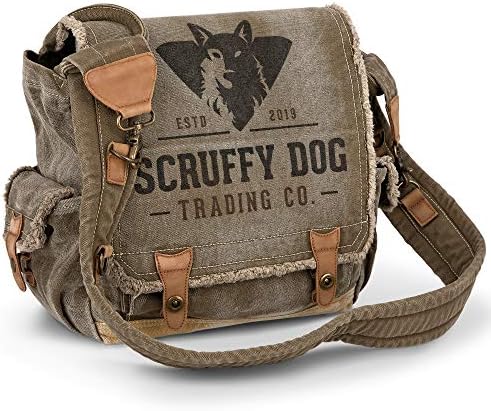Vintage Messenger Bag for Men and Women - Canvas 13 inch Laptop Satchel for School or Business - Casual Shoulder Bags for Traveling - Durable Travel Courier Gear and Accessories