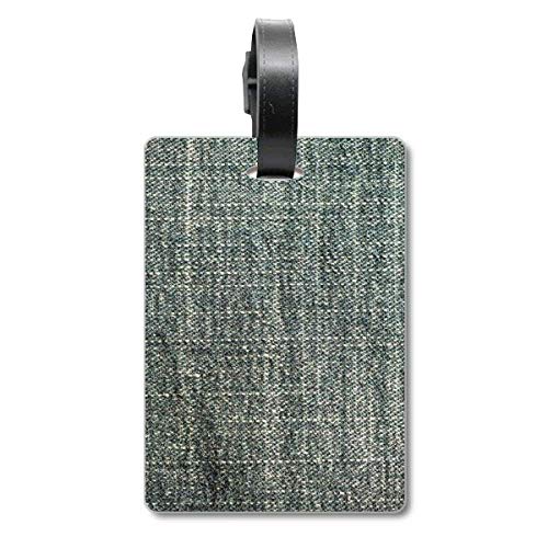 Étiquette de valise en jean anti-déchirure doublure en tissu protecteur