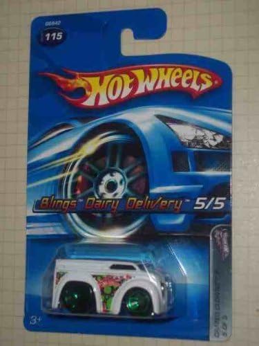 Hot Wheels Crazed Clowns 2 Series #5 Blings Dairy Delivery #2005-115 Coche coleccionable de colección Mattel escala 164