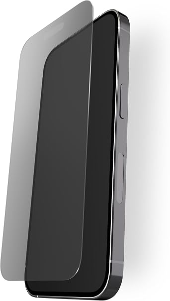 BodyGuardz Pure 3 Privacy Glass Compatible with iPhone 17 and iPhone 16 Devices, 2-Way Privacy Technology, 9H Hardness, Easy Install, Case Friendly - Black Border for iPhone 17 Pro Max / 16 Pro Max - 6.9 inch