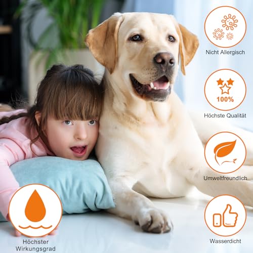 DEWEL 2pcs Hund Zecken Halsband, Zeckenband für Katzen, Natürliches Zeckenhalsband für Hunde und Katzen, Reflektierendes Halsband gegen Zecken & Flöhe, Flohhalsband gegen Zecken, Milben