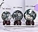 MOGEMT Large Moss Agate Crystal Sphere Natural Healing Crystal Ball with Stand Meditation Decorative Balls Home Decor 100-110mm/3.9-4.3