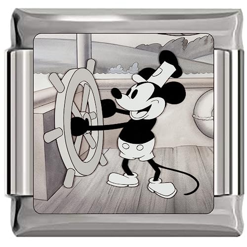 Steamboat Willie Classic Cartoon Italian Charm