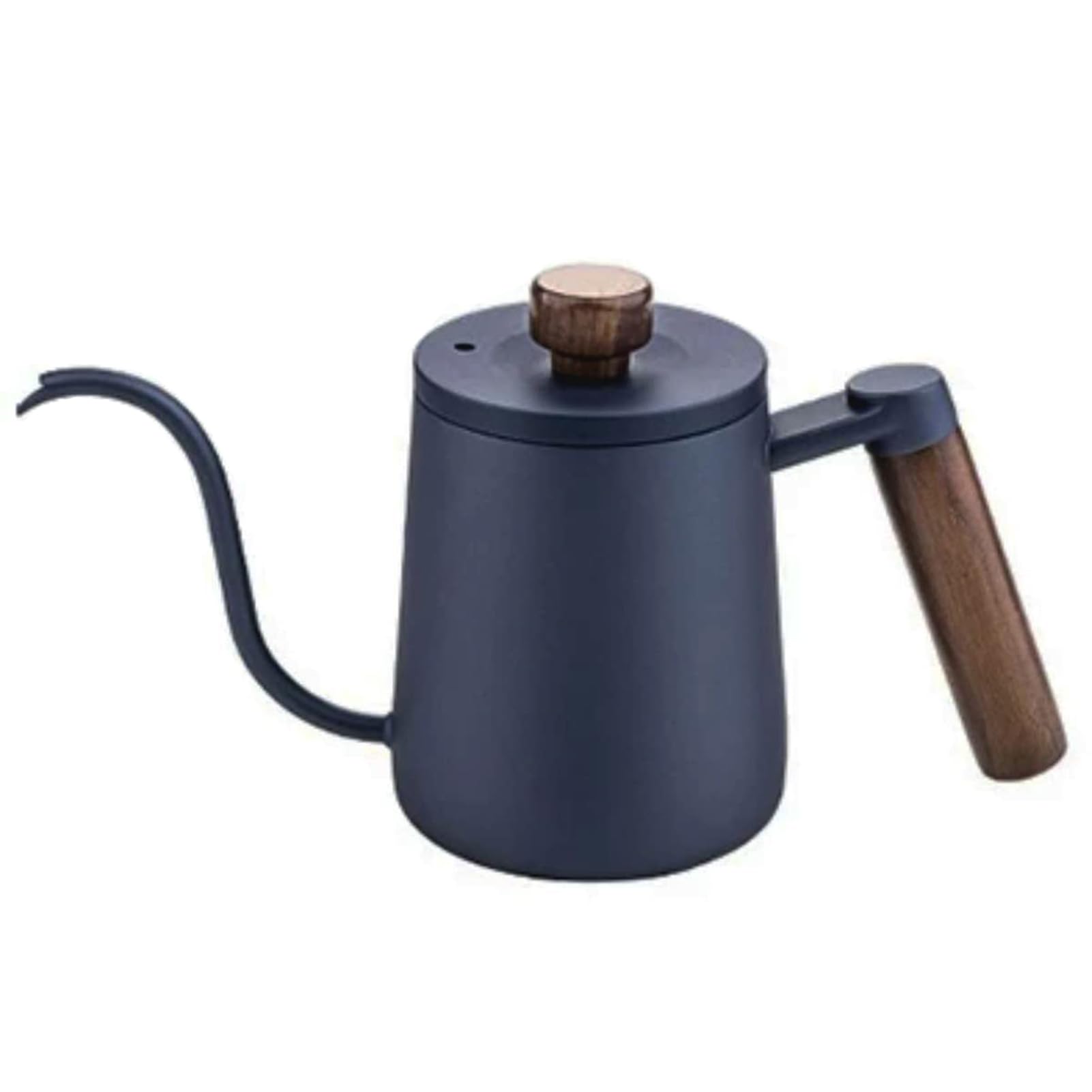 SOVIFKI コーヒーポット 目盛り コーヒー やかん 胡桃木柄 580ML ステンレス 濃紺塗装