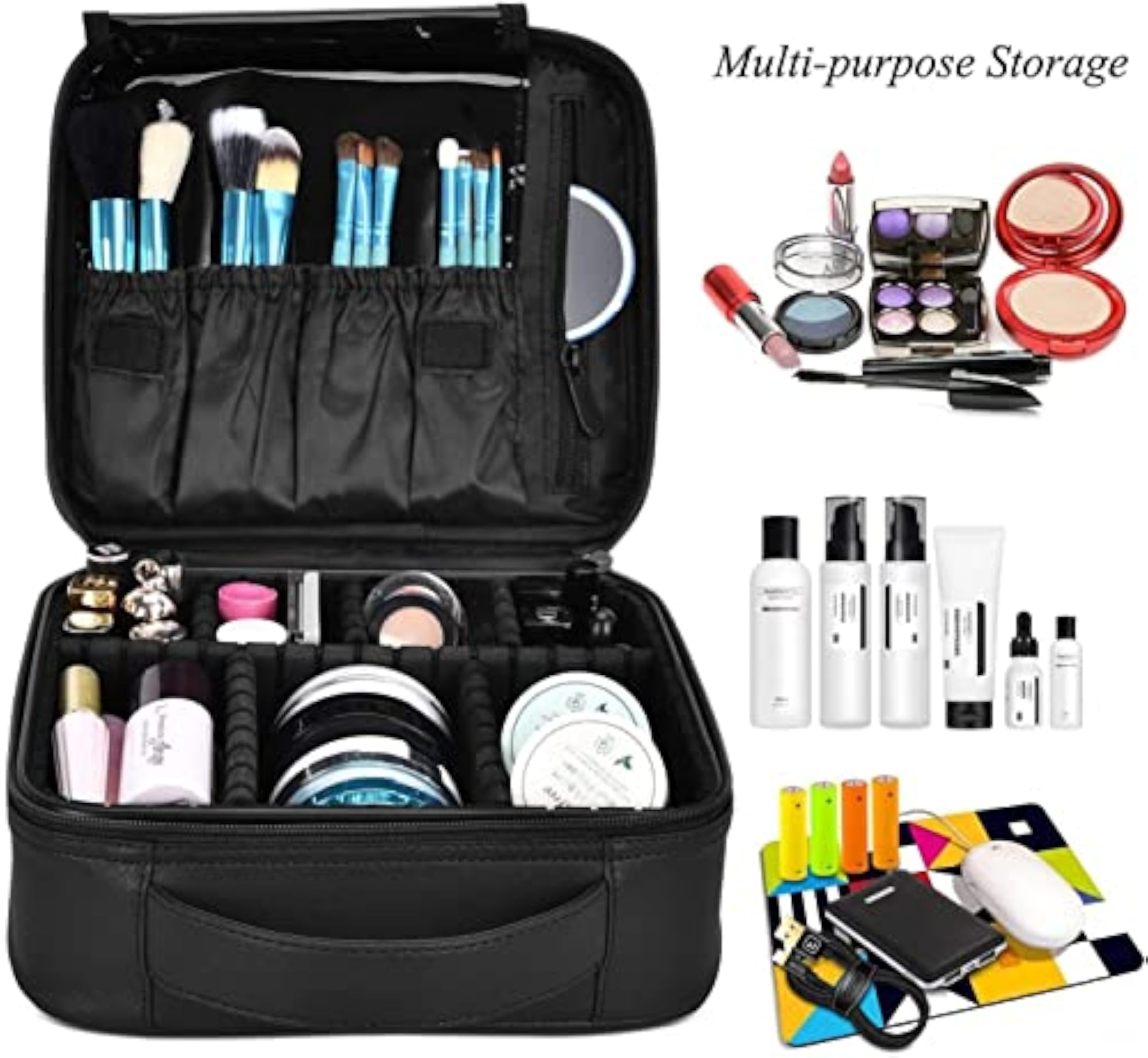 Professional Travel Makeup Cosmetic Case Organizer