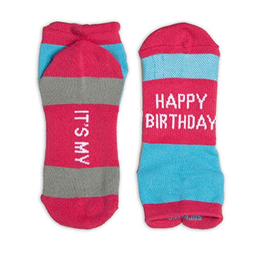 Inspirational athletic running socks | woven low cut | happy birt…