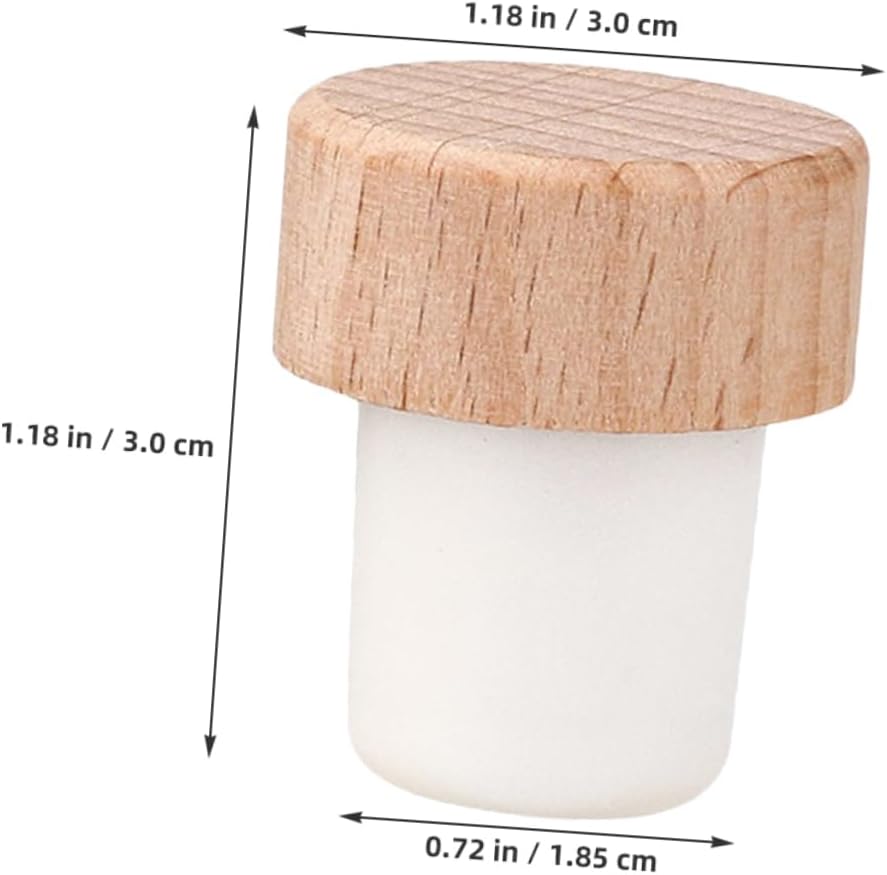 Luxshiny 24pcs Wine Bottle Corks t Shaped Plug Bottle Stopper Reusable for Beer Medicine Chemical Storage