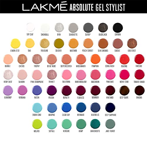 Image of Lakme Absolute Gel Stylist Nail Color|| 94 Morpho|| 12ml