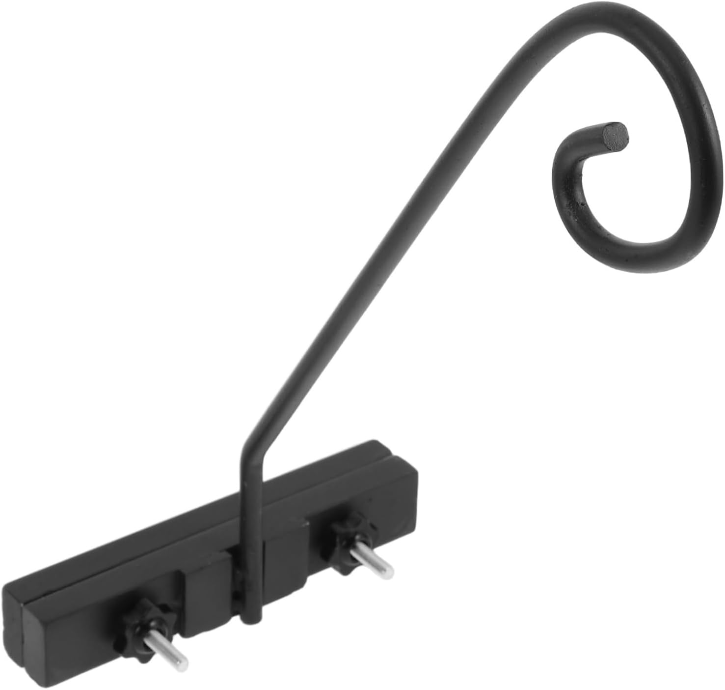 Heavy Duty Outdoor Hanging Flower Pot Rack Durable Bracket for Planters Bird Feeders Wind Chimes Stylish Deck Railing Fence Stand for Garden Use