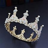 Kristall Strass verziert auf der Krone Tiara, sehr zart und attraktiv