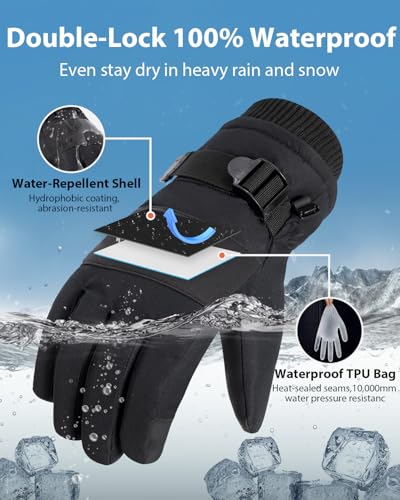 Pixel Panda 3M Thinsulate Waterproof Winter Gloves - image 3