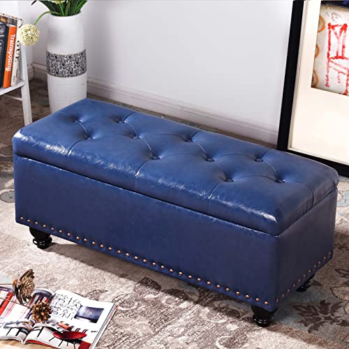 Banc de rangement ottoman pour ranger et désencombrer l'entrée