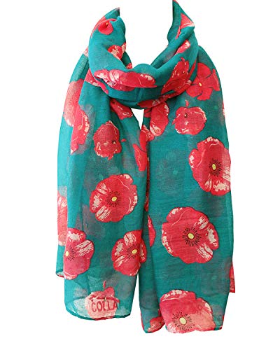 allydrew Lightweight Fashion Red Poppy Spring Scarf4