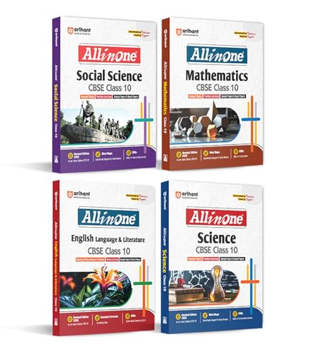 Image of (Old Edition) Arihant All In One Science, Social Science, Mathematics, English Language & Literature Class 10th For CBSE Exams 2025-26