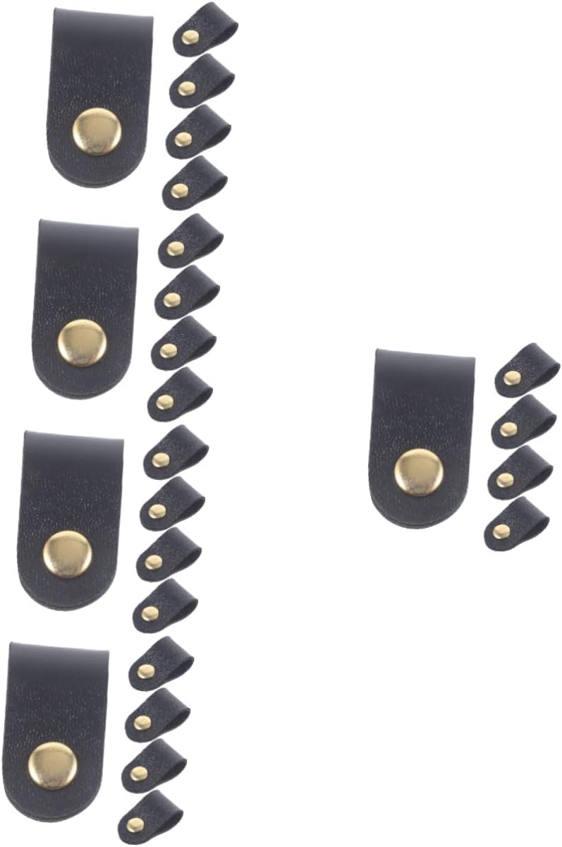 DOITOOL 25pcs Faux Straps for Headphones and Cables and Reusable Wire Organizers for Compact Design for Easy Storage