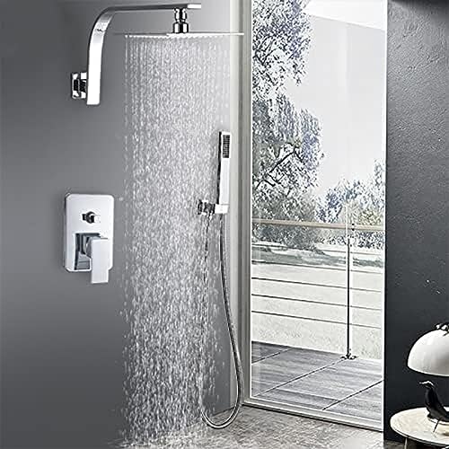 Douchette à main et mitigeur 2 voies en laiton pour robinetterie de douche murale - 2