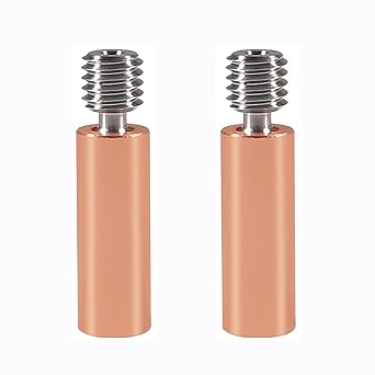 2pcs CR10 All Metal Bimetal Heatbreak Smooth Bi-Metal Copper Titanium TC4 Throat High Temperature for 3D Printer CR10 Ender3 pro Ender 5 CS3 Hotend