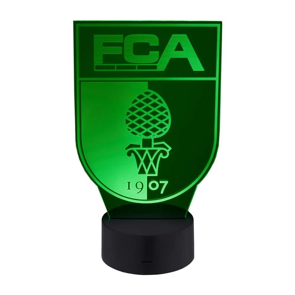 FCA LED Lampe Licht Logo Wappen, 3 Farben, rot, grün, weiß