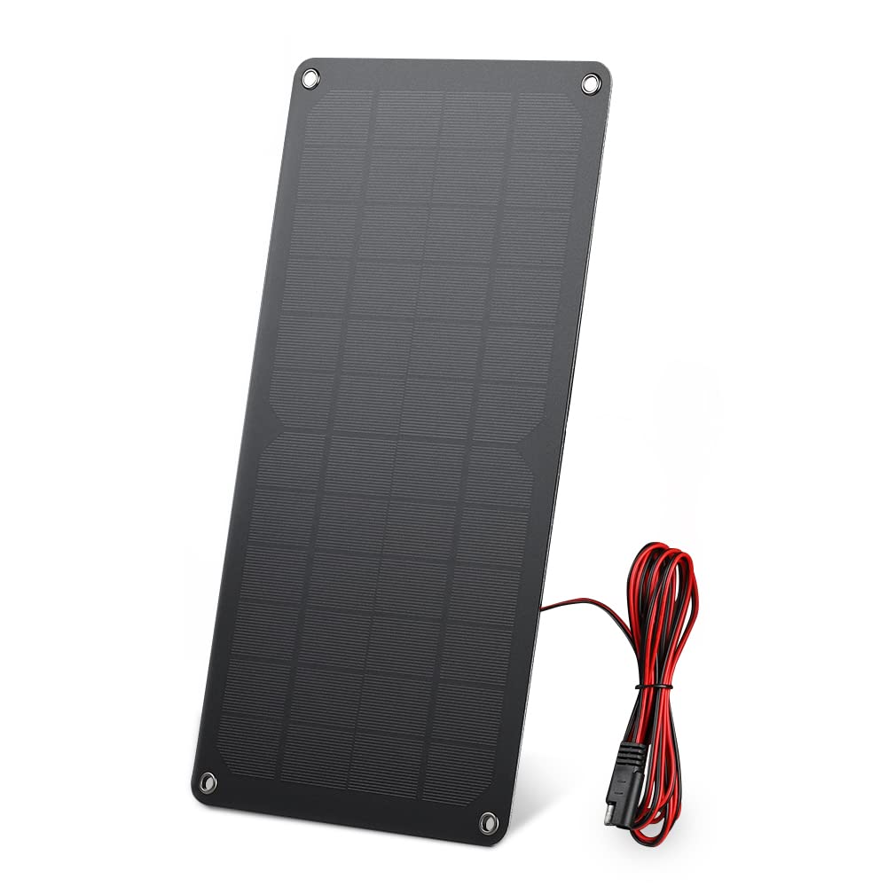 SUNYIMA 1Pcs 12V 9W Mini Solar Panels 13.98" x 7.09" with SAE Port for Solar Power Mini Solar Cells DIY Electric Toy Materials Photovoltaic Cells Solar DIY System Kits