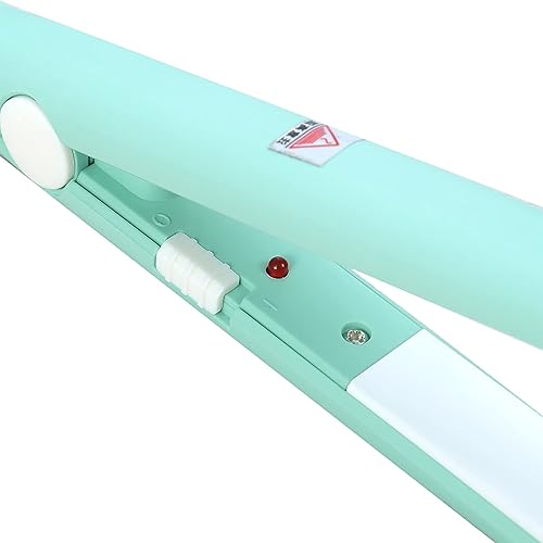 Miniatura 4 de Uxsiya Plancha de pelo de 25 W, 2 en 1, mini plancha de cerámica turmalina, rizador de calefacción de hierro plano para un peinado rápido (enchufe