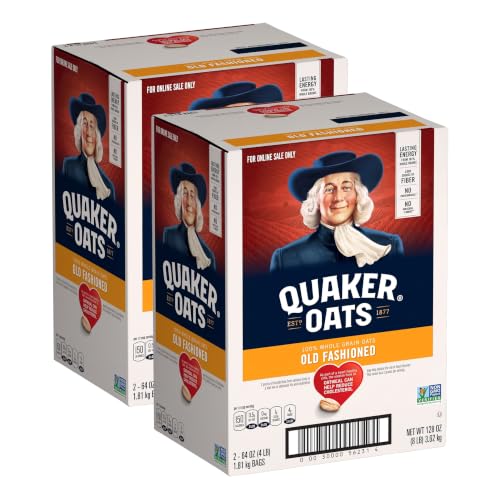 Quaker Old Fashioned Rolled Oats,Non GMO Project Verified,64oz Ba...