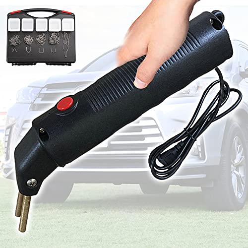 Image of Repair Kit for Car Bumper,110V/220V Hot Stapler Plastic Welder,with Led Light,with 5 Types of 205 Pcs Welding Staples,Welder Gun Repair,for Car Bumper Kayak Canoe or Professional Surface Repair,110V