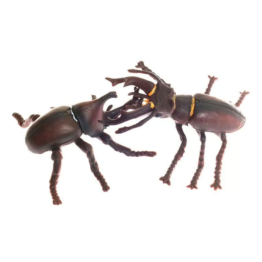 Montessori Insekten-Figuren-Set, realistische Käfermodelle Insekten-Tierfiguren für Kleinkind-Sprachlernen (8 Stück)
