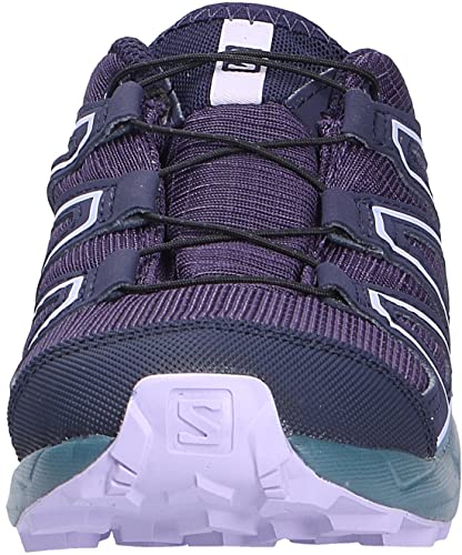 Salomon Kid's Speedcross Climasalomon Waterproof Trail Running Shoes, Grape/Mallard Blue/Lavender, 5 Big Kid #TOP5