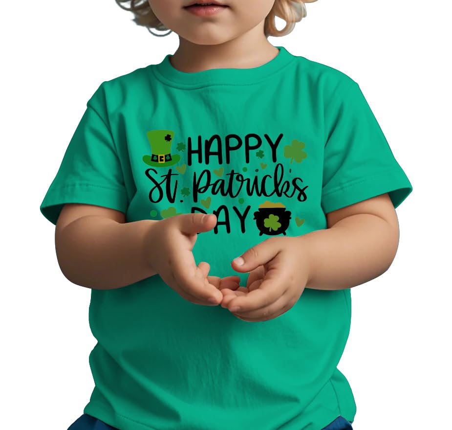 St Patricks Day Shirt Kids Toddler Boys Girls Shamrock Graphic T-Shirt Kid St Patty's Irish Tee Lucky Tops2