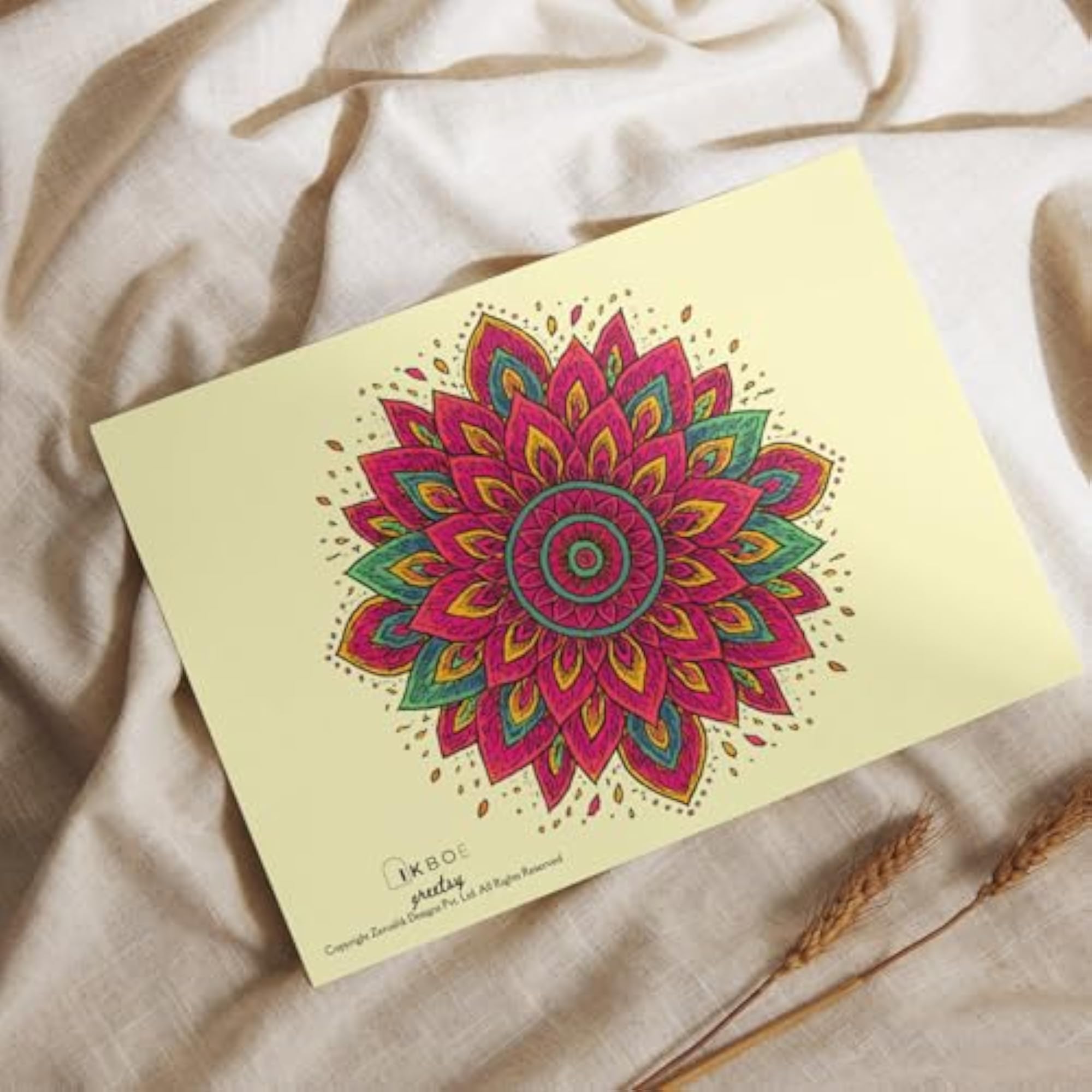 Set of 12 Floral Bloom Greeting Cards with Envelopes