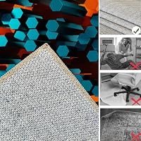 Gaming Bürostuhl Unterlage für Hartböden, Bodenschutzmatte Bürostuhl Teppich, Computerstuhl Teppiche, Schreibtischstuhl Unterlage, Schutzmatte für Laminat, Stuhlmatte für Home Office 200 x 300 cm – Ansicht 6