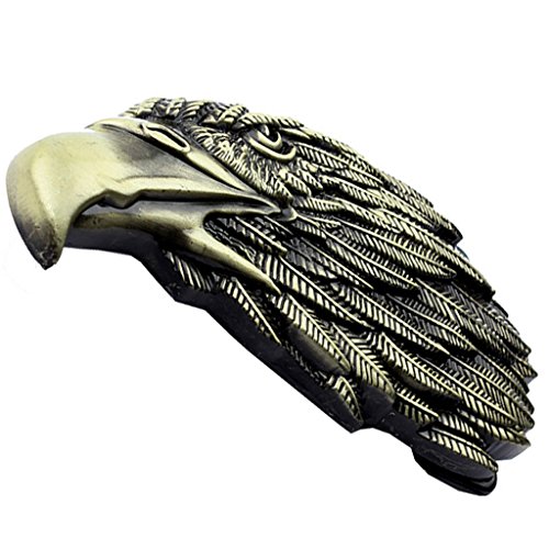 menolana 2x Vintage Alert Sky Masters Soar Eagle Head com Vista para a Fivela Do Cinto Masculino