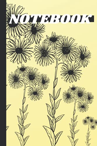 Sunflower Notebook: Pretty Yellow Sunflower Notebook Blank Lined Journal