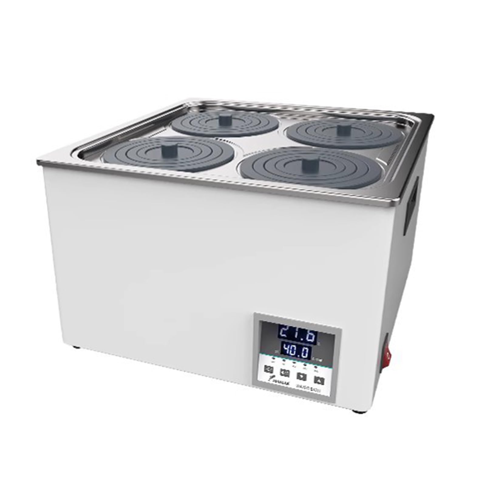 Baño María termostático digital científico para laboratorio, calentador eléctrico para baño María, 1/2/4/6 orificios, baño María de laboratorio con revestimiento de acero inoxidable 304 Exacti (4 or