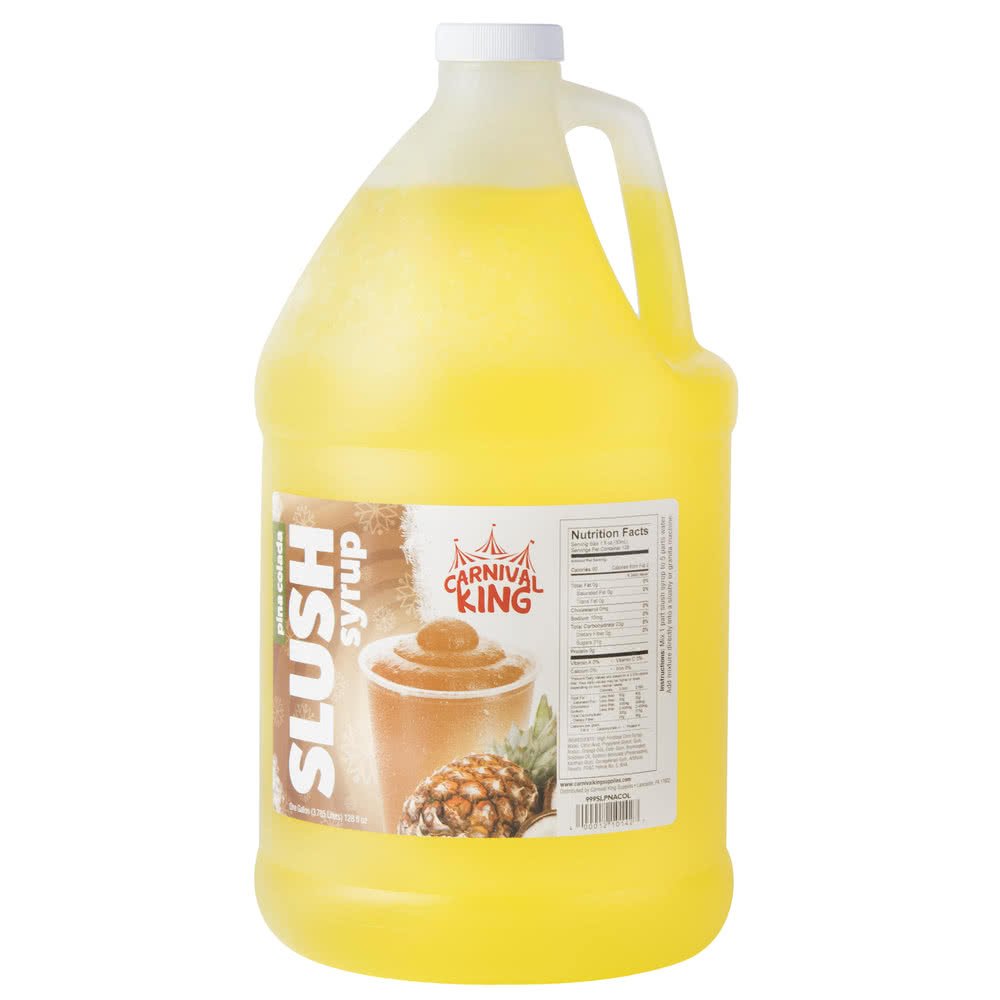 TableTop King 1 Gallon Pina Colada Slushy Syrup 4/Case