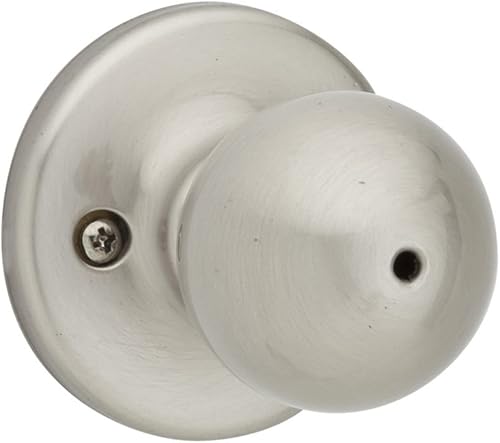 Kwikset Perilla para cama tipo polobaño en níquel satinado