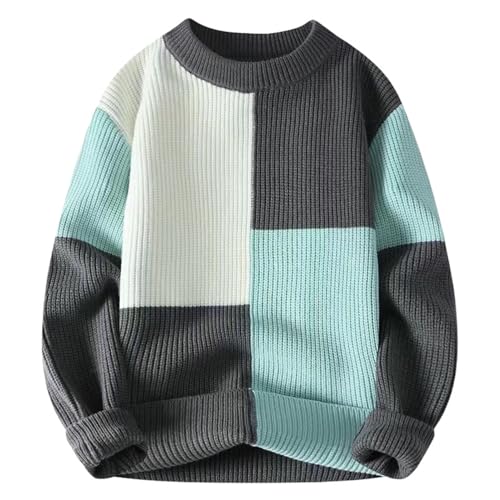 Jersey masculino cálido de corte holgado versátil para el frío urbano