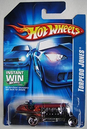 Hot Wheels RED Torpedo Jones Instant Win Card 162/223