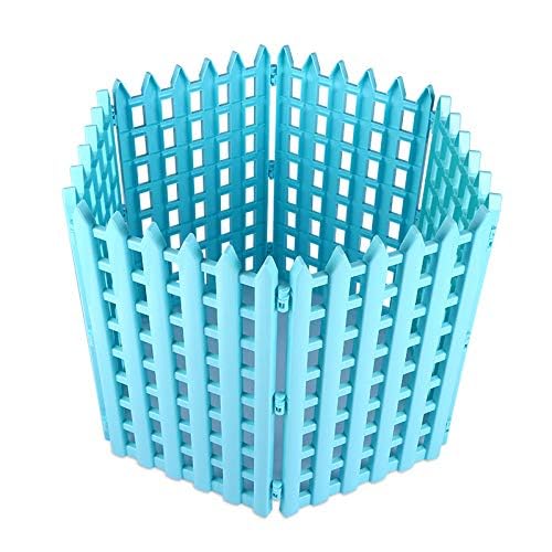 Pets Empire PP Material Pet Fencing Foldable Indoor Outdoor Fence for Pets Size (63 x 36cm) 8 X Sides (Pink)